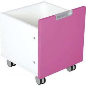 Cutie mica pe roti pentru dulap Quadro roz inchis imagine