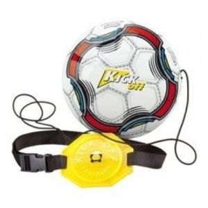 Jucarie minge fotbal cu snur si centura pentru antrenament Kick Off imagine