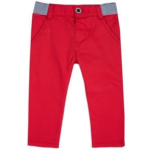 Pantalon lung copii Chicco, elastic, rosu, 08151 imagine