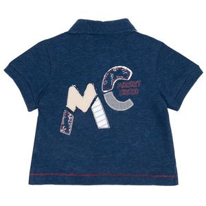 Tricou pentru copii Chicco, polo cu maneca scurta, albastru imagine