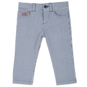 Pantalon copii Chicco, alb cu bleumarin, 08152 imagine