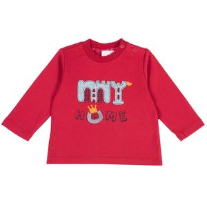 Bluza copii Chicco, rosu cu logo, 47789 imagine