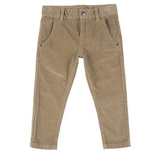Pantaloni lungi copii Chicco, 08531-61MC, bej cu model imagine