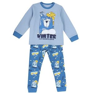 Pijama copii Chicco, 31368-61MC, Albastru imagine