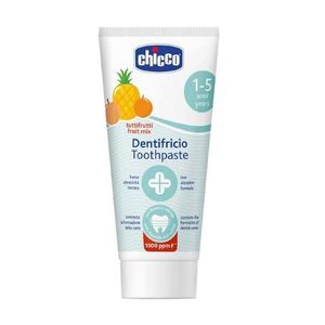 Pasta dinti pentru copii Chicco, fluor cu aroma de multi-fructe, 1-5 ani+ imagine