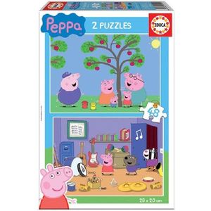 Set 2 puzzle-uri de 48 de piese - Peppa Pig | Educa imagine