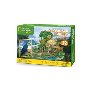 Puzzle 3D 67 piese + brosura. Padure Amazoniana imagine
