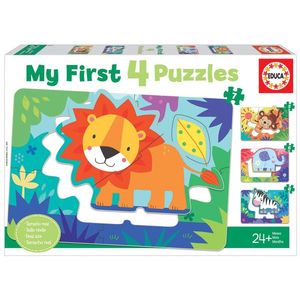 Puzzle progresiv 4in1 - Jungle Animals | Educa imagine