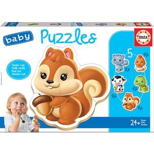 Puzzle 19 piese - Baby animals | Educa imagine