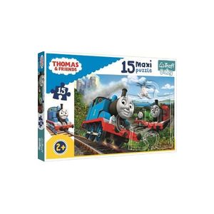 Puzzle 15 maxi. Thomas: Locomotive in viteza imagine