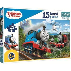 Puzzle trefl 15 maxi thomas - Locomotive in Viteza imagine