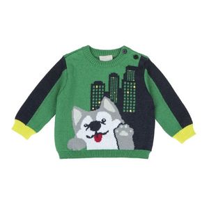 Pulover copii Chicco tricotat, verde, 09945-63MFCO imagine
