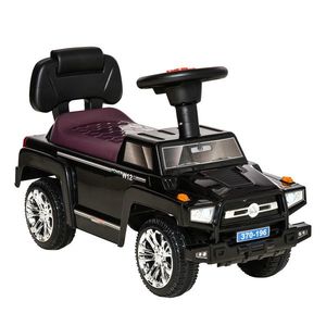 HomCom masina pentru copii, cu volan, 68x30.5x41.5 cm, negru | AOSOM RO imagine