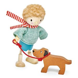 Figurine din lemn - Mr. Goodwood and his Dog | Tender Leaf Toys imagine