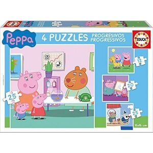 Puzzle 4in1 - Peppa Pig | Educa imagine