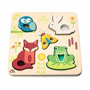 Puzzle educativ - Animale din padure | Tender Leaf Toys imagine