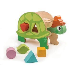 Jucarie din lemn - Tortoise Shape Sorter | Tender Leaf Toys imagine