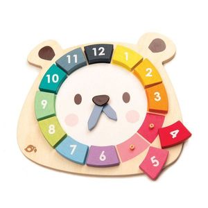 Jucarie din lemn - Bear Colors Clock | Tender Leaf Toys imagine