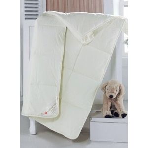 Pilota de pat pentru copii din 100% bumbac, 95x145 cm, Cotton Box Kids, ecru imagine