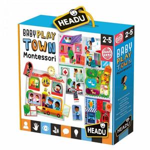 Puzzle educativ - Baby Play Town Montessori | Headu imagine
