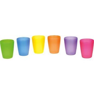 Pahar colorat din plastic, 300 ml, pentru periuta de dinti imagine