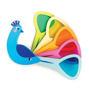 Jucarie din lemn - Peacock Colors | Tender Leaf Toys imagine
