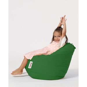 Fotoliu puf pentru copii, Bean Bag, Ferndale, 60x60 cm, poliester impermeabil, verde imagine