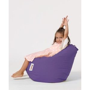 Fotoliu puf pentru copii, Bean Bag, Ferndale, 60x60 cm, poliester impermeabil, mov imagine