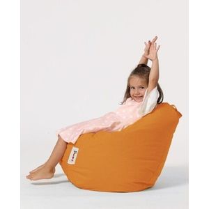 Fotoliu puf pentru copii, Bean Bag, Ferndale, 60x60 cm, poliester impermeabil, portocaliu imagine