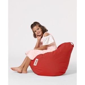 Fotoliu puf pentru copii, Bean Bag, Ferndale, 60x60 cm, poliester impermeabil, rosu imagine