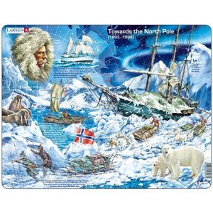 Puzzle 65 piese - Maxi - Towards the North Pole | Larsen imagine