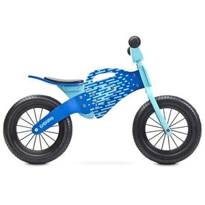 Bicicleta de lemn fara pedale Enduro Blue imagine