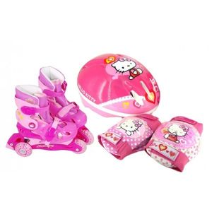 Set role cu accesorii protectie incluse Saica Hello Kitty marimi reglabile 31-34 imagine