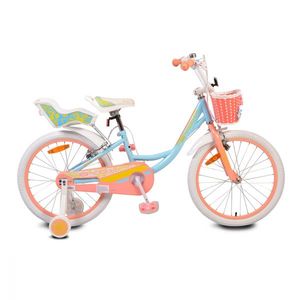 Bicicleta pentru fetite cu roti ajutatoare Byox Fashion Girl Blue 20 inch imagine