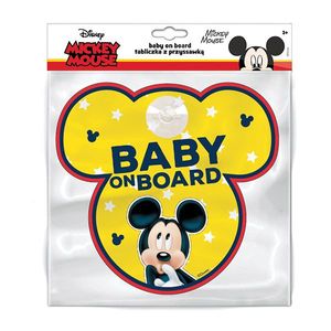 Semn de avertizare Baby on Board Mickey Seven SV9612 imagine