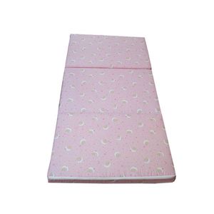 Saltea pliabila copii spuma poliuretanica (burete) roz imagine