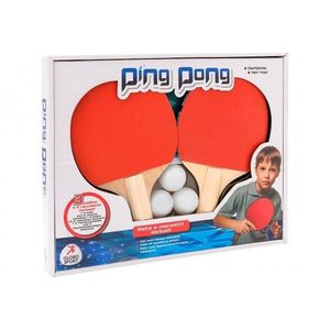 Set 2 palete de ping pong cu fileu inclus si 3 mingi imagine