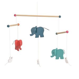 Elefanti decoratie mobil lemn Egmont imagine