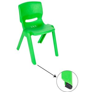 Scaunel cu spatar pentru copii Happy Chair Verde imagine