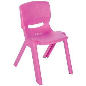 Scaunel cu spatar pentru copii Happy Chair Roz imagine