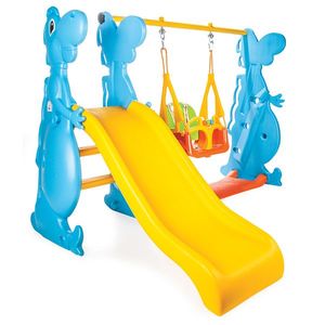 Spatiu de joaca Dino Swing and Slide Set imagine