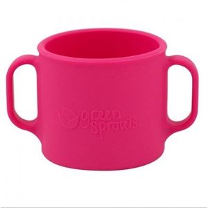 Cana de invatare Learning Cup Green Sprouts Pink imagine