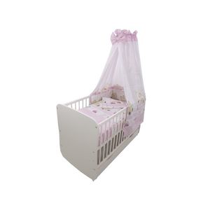 Lenjerie Teddy Play Pink M1 5 piese 140x70 cm imagine