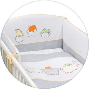 Lenjerie de pat Ceba Baby cu 3 piese Elefantei imagine