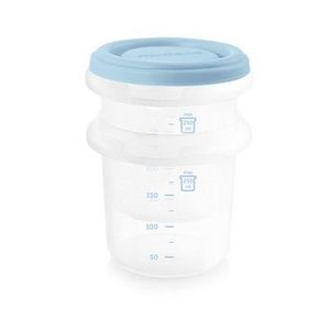 Set 2 recipiente plastic 250 ml cu gentuta izoterma Azure Miniland imagine