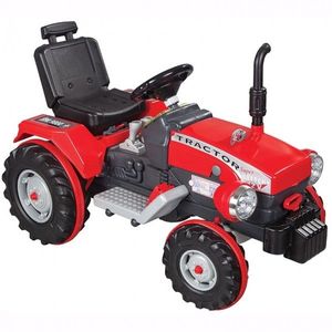 Tractor electric 12V Super Tractor Rosu imagine