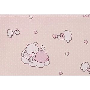 Sac de dormit copii 1 tog KidsDecor Ursuletul Martinica roz din bumbac 95 cm imagine