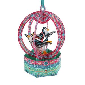 Ornament de brad Craciun Santoro Baubles Pinguni imagine