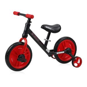 Bicicleta de tranzitie 2 in 1 Energy cu pedale si roti auxiliare Black Red imagine
