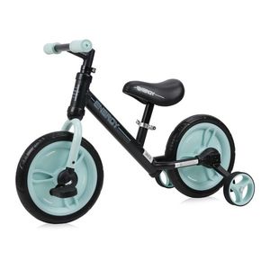 Bicicleta de tranzitie 2 in 1 Energy cu pedale si roti auxiliare Black Green imagine